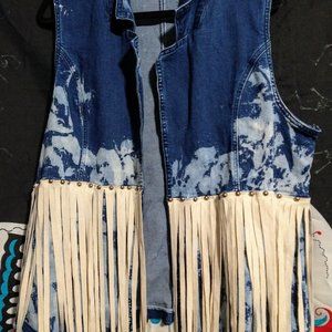 Crazy horse fringe vest